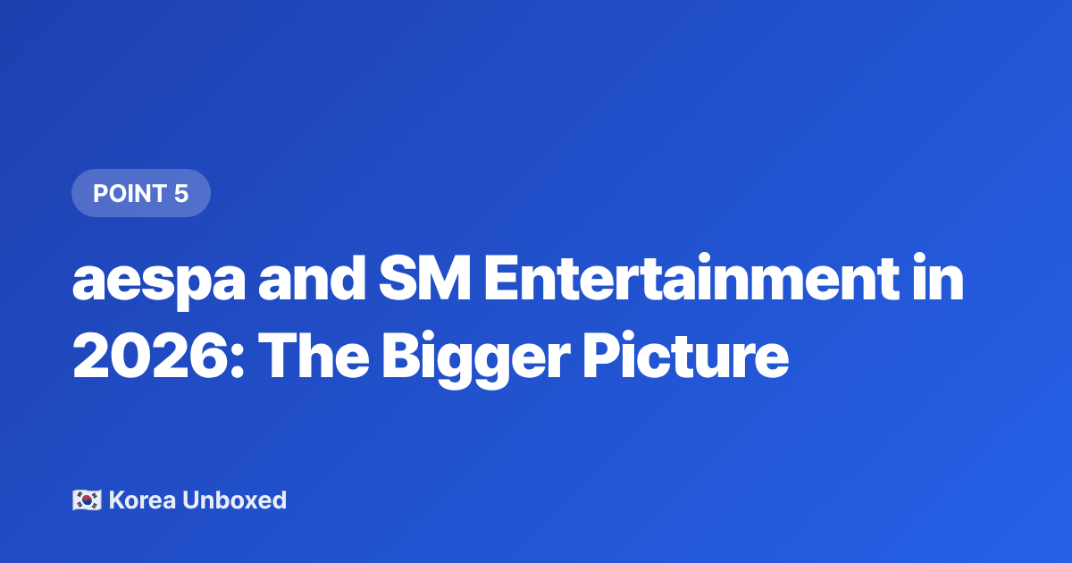 aespa and SM Entertainment in 2026: The Bigger Picture - aespa Comeback 2026: Everything You Need to Know About Their New Era