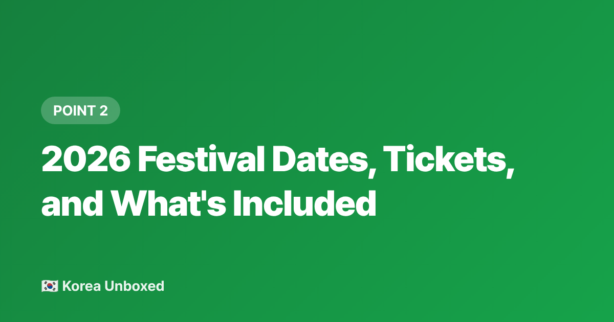 2026 Festival Dates, Tickets, and What's Included - Boryeong Mud Festival 2026: Tickets, Access from Seoul & Tips