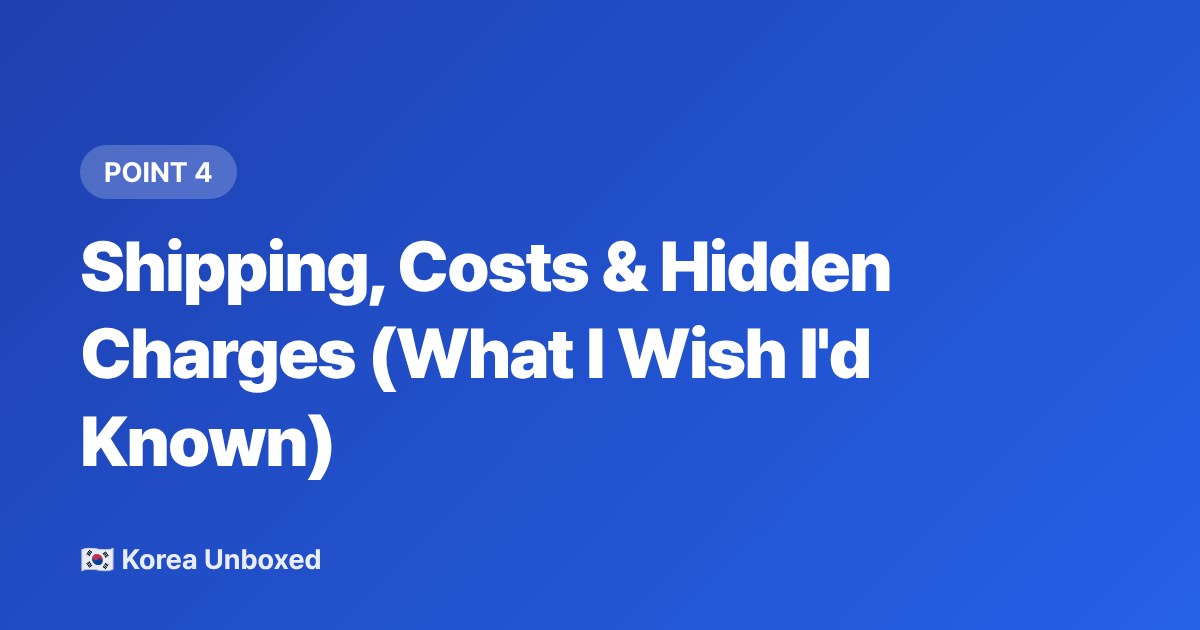 Shipping, Costs &amp; Hidden Charges (What I Wish I'd Known) - How to Buy Official K-pop Lightsticks & Merch Abroad in 2026