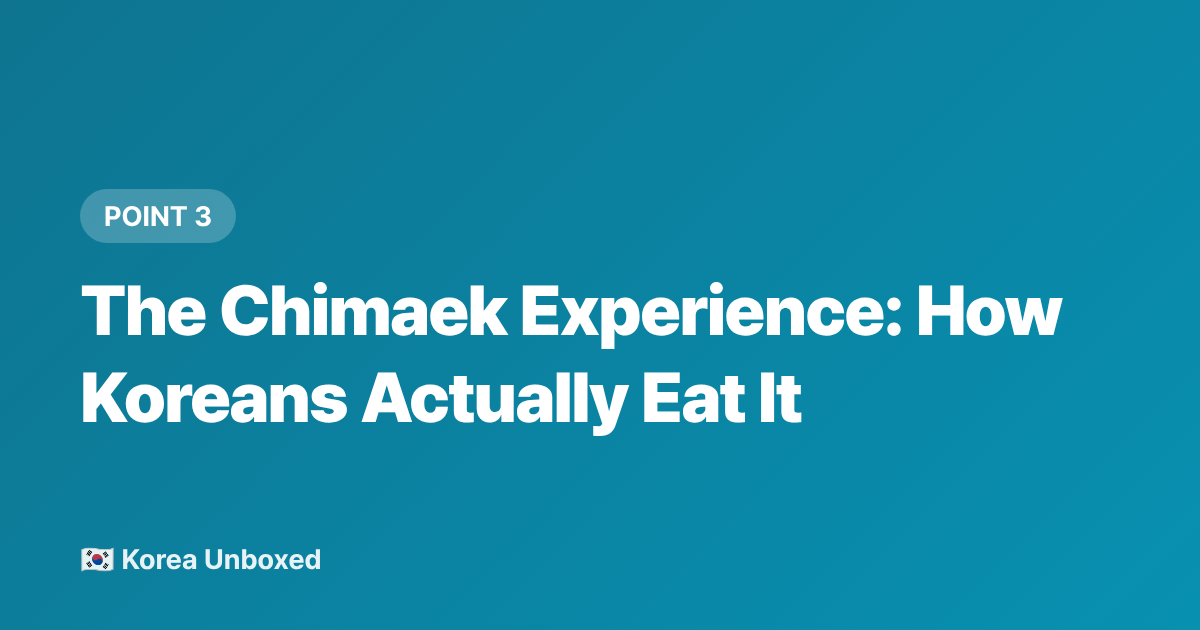 The Chimaek Experience: How Koreans Actually Eat It - Chimaek Culture: Why Korean Fried Chicken and Beer Is a National Ritual