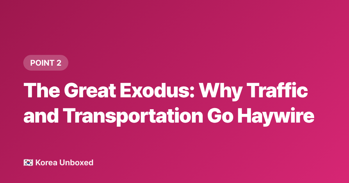 The Great Exodus: Why Traffic and Transportation Go Haywire - Chuseok 2026: Korea's Thanksgiving Explained—What to Know
