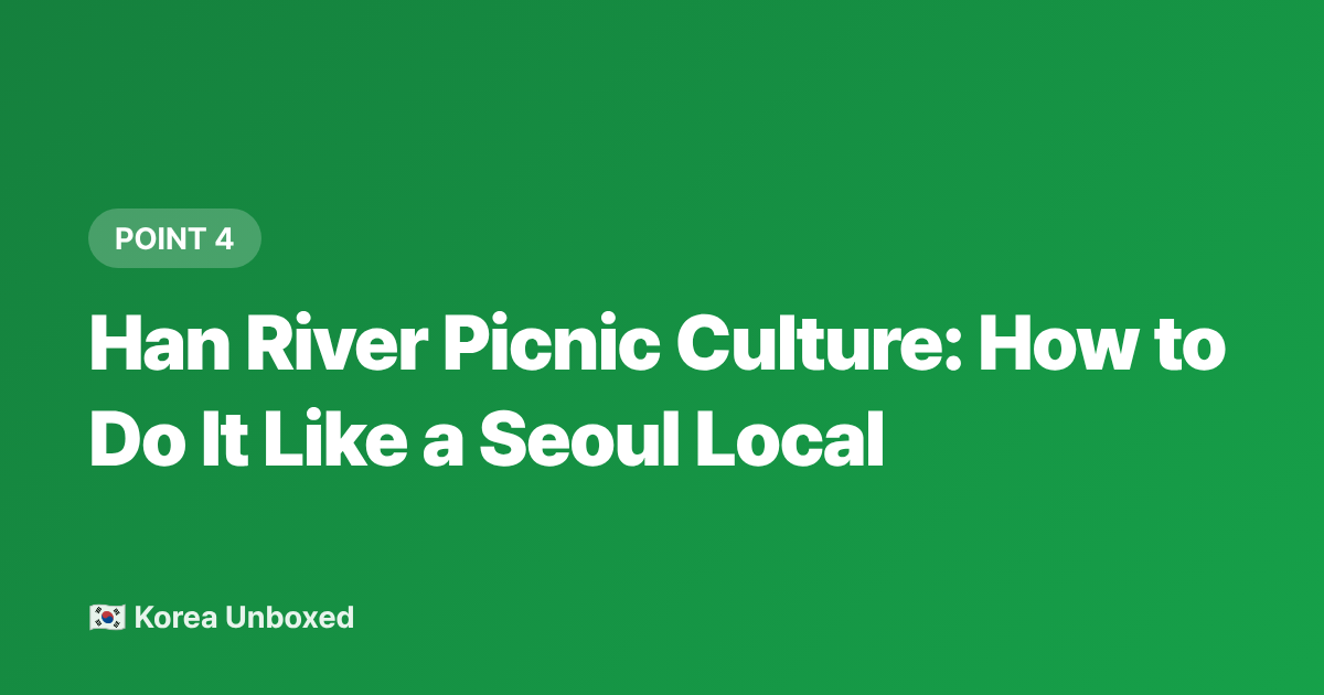Han River Picnic Culture: How to Do It Like a Seoul Local - Han River Park Summer Guide: Picnics, Pools & Night Views 2026