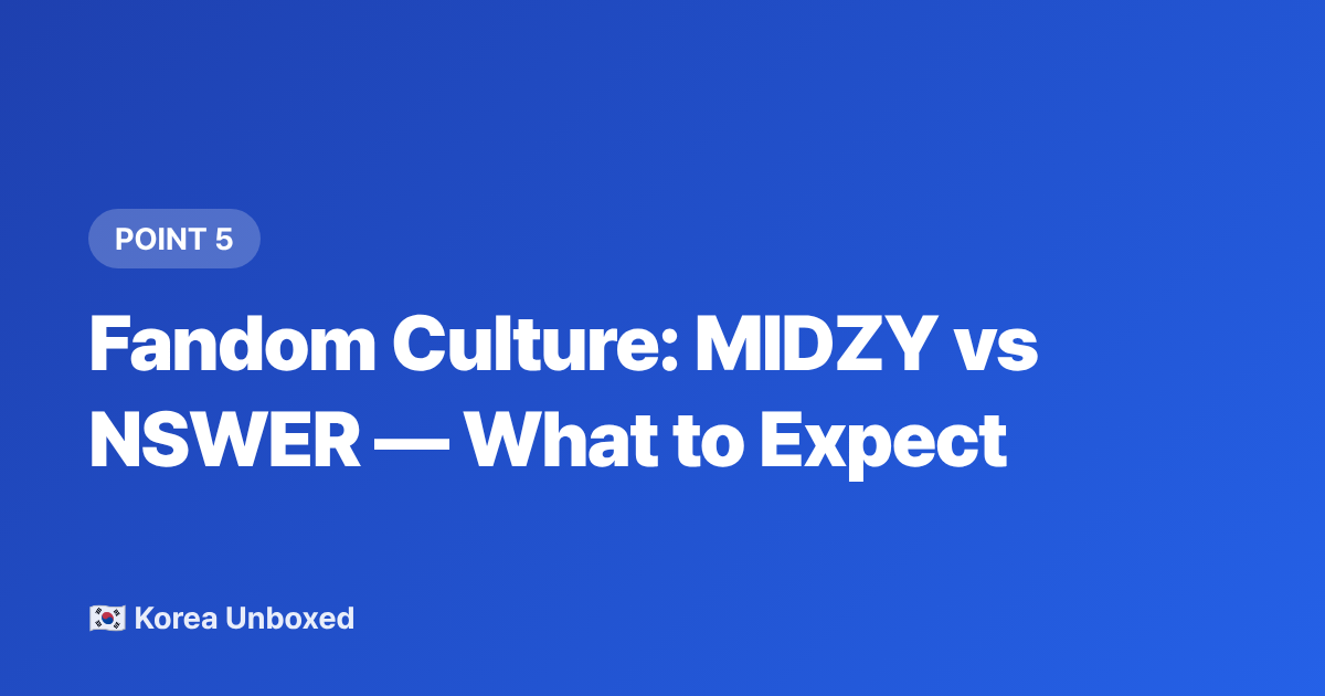 Fandom Culture: MIDZY vs NSWER — What to Expect - ITZY vs NMIXX: A New Fan's Guide to JYP's Girl Groups