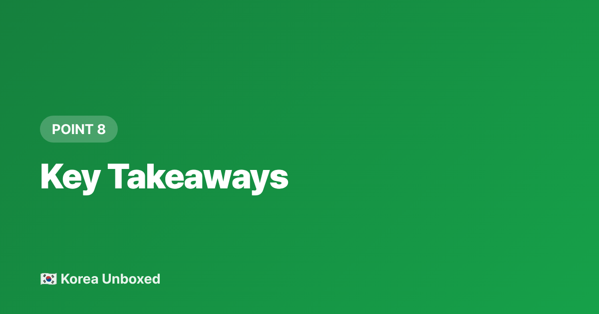 Key Takeaways - Korea Summer Hiking 2026: Best Waterfall & Valley Trails to Beat the Heat