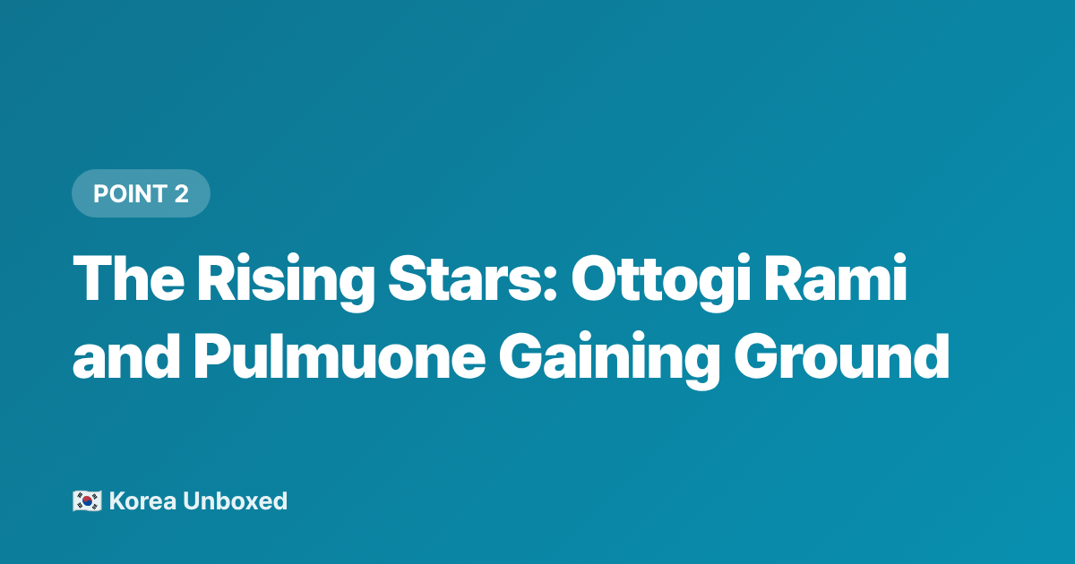 The Rising Stars: Ottogi Rami and Pulmuone Gaining Ground - Korean Ramen Brands 2026: What's Actually Popular in Korean Convenience Stores