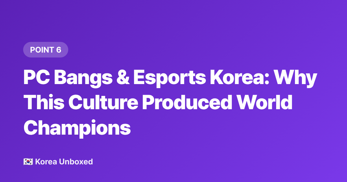 PC Bangs &amp; Esports Korea: Why This Culture Produced World Champions - PC Bang Korea: Gaming Culture, Costs & How to Join in 2026