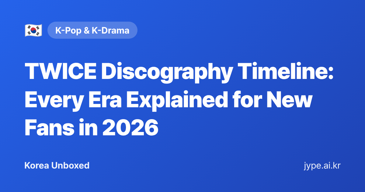 TWICE Discography Timeline: Every Era Explained for New Fans in 2026 — Korea Unboxed featured image