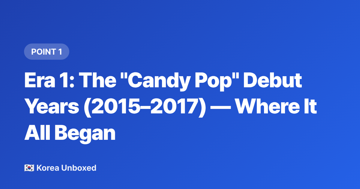 Era 1: The "Candy Pop" Debut Years (2015–2017) — Where It All Began - TWICE Discography Timeline: Every Era Explained for New Fans