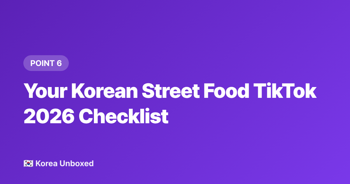 Your Korean Street Food TikTok 2026 Checklist - Viral Korean Food TikTok 2026: Tornado Potato, Egg Drop Sandwiches & More